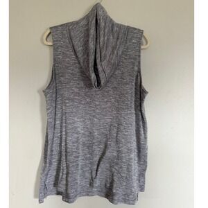 Lou & Grey Sleeveless Cowl‎ Neck Top Women's XL Casual Heather Gray Tank